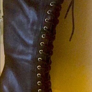 Women’s knee high boot.